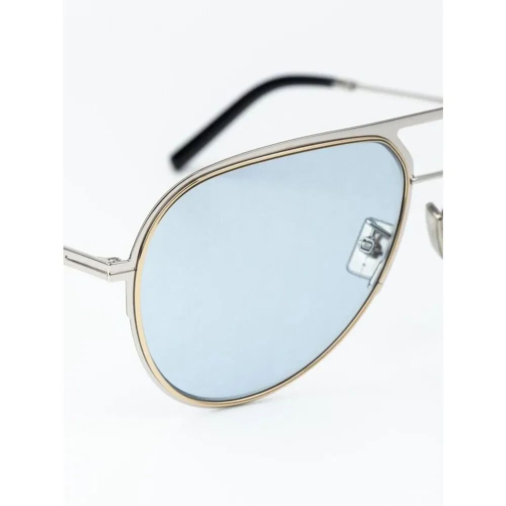 Dior Men Sunglasses Palladium Blue Dior Pattern Pilot DIORESSENTIAL A2U F0I8